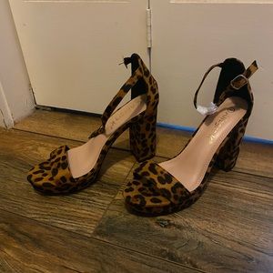 Cheetah heels! Never worn